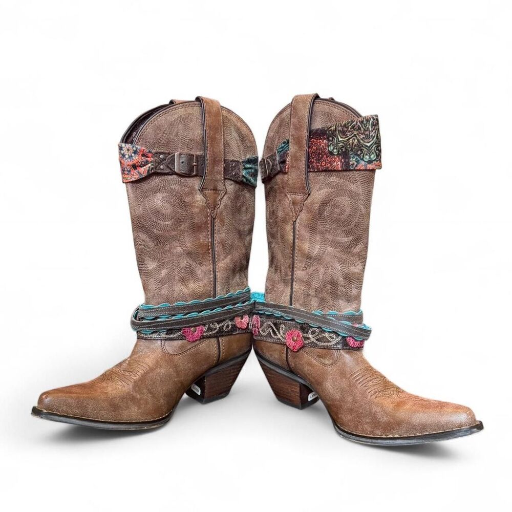 Durango Crush Western Boots Women’s 7.5 Brown Leather DCRD145 12” Harness - Picture 5 of 8